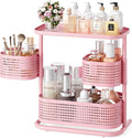 KINGRACK 3 Tier Bathroom Organizer Countertop, Rotating Desktop Skincare by KINGRACK