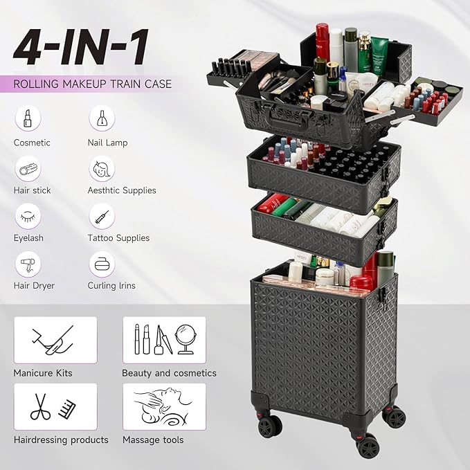 Leeora&Leekoo Portable Multi-Storey Nail Case - Image 4
