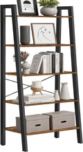 VASAGLE Ladder Shelf, 5-Tier Bookshelf, Storage Rack, Bookcase by VASAGLEbySONGMICSHOME