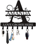 Personalized Key Holder for Wall, Custom Name Key Hooks for Wall Organizer by Dyoart