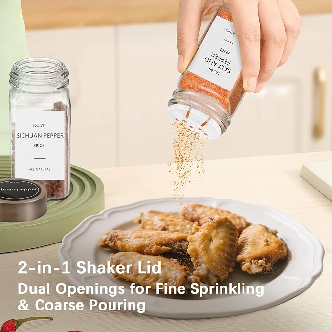 ZEHIQ 12Pcs Glass Spice Jars - Image 6