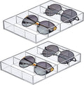 Amazing Abby - Soleil - 2-Pack Acrylic 4-Compartment Sunglass Organizer by AmazingAbby