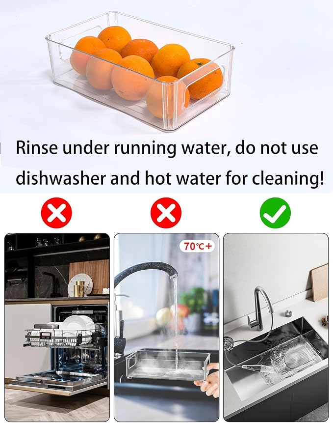 Refrigerator Organizer Bins 12 Pack Fridge Organizers - Image 4