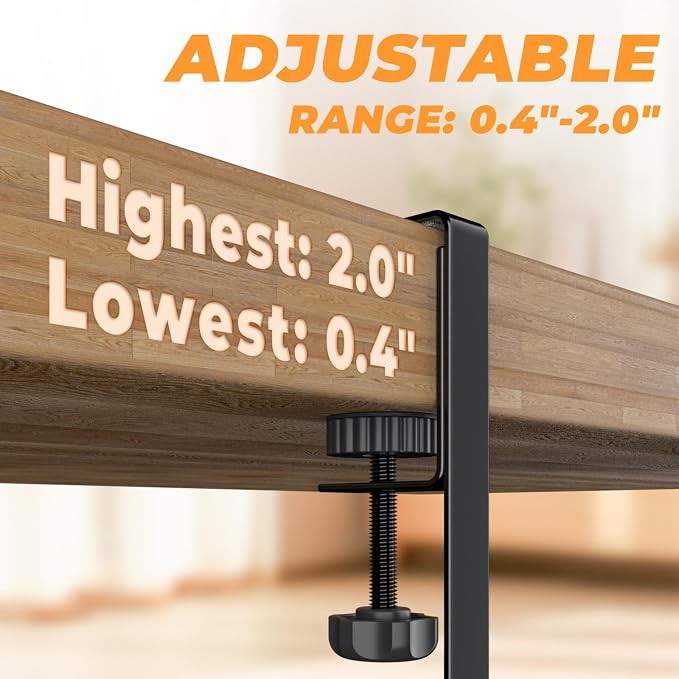 Under Desk Cable Management Tray, No Drill Steel Desk Cable Organizers - Image 5