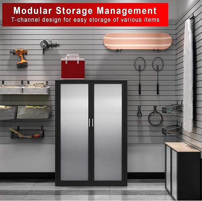 4'H x 8'W Slatwall Panel Garage Wall Organizer - Image 6