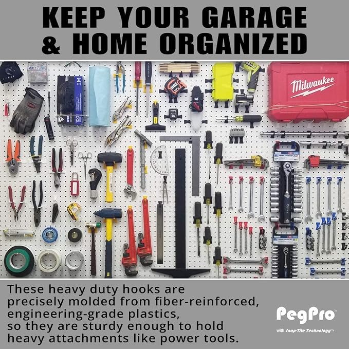 PegPro™ 2" Straight Hooks for 1/4" Pegboards - Image 3