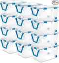 Sterilite 12-Pack Gasket Box, Weather-Resistant Storage Bins by Sterilite