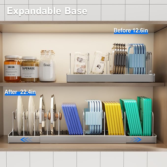 2 Pack Pots and Pans Organizer Under Cabinet - Image 4