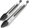Kitchen Tongs for Cooking with Silicone Tips by Boxiki Kitchen, BPA Free by Boxikikitchen