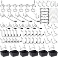 Pegboard Hooks Assortment, for Organizing Various Tools, by FRIMOONY