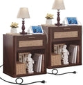 LEYAOYAO Rattan Nightstand by LEYAOYAO-Findtheshiningpointofyourideallife%EF%BC%81