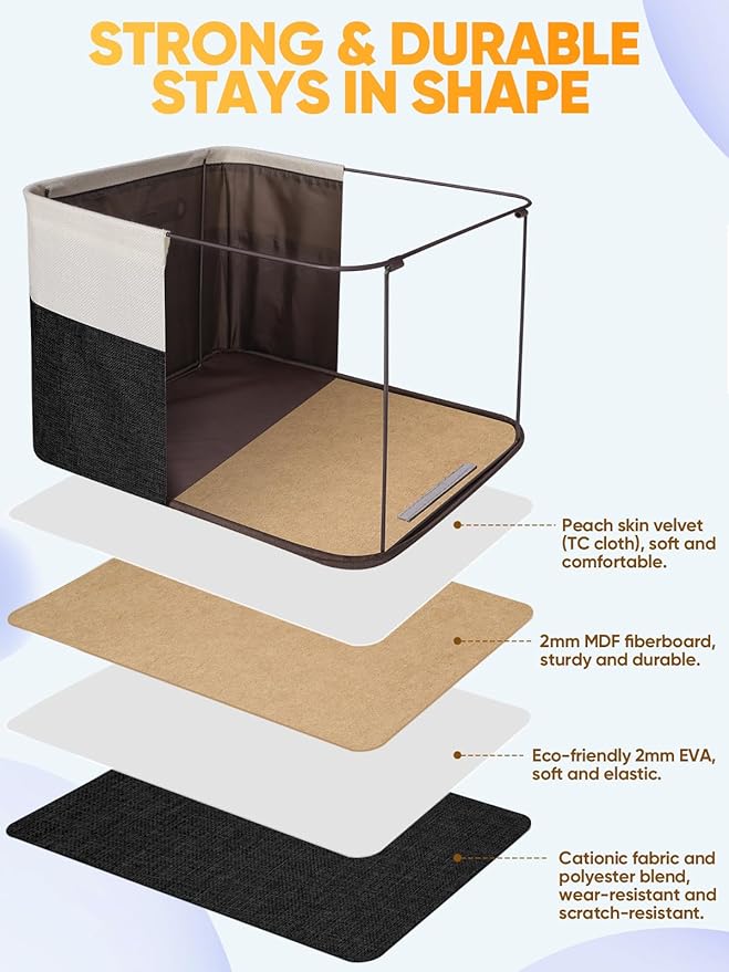 BALEINE 2 Pack Fabric Storage Bins - Image 3