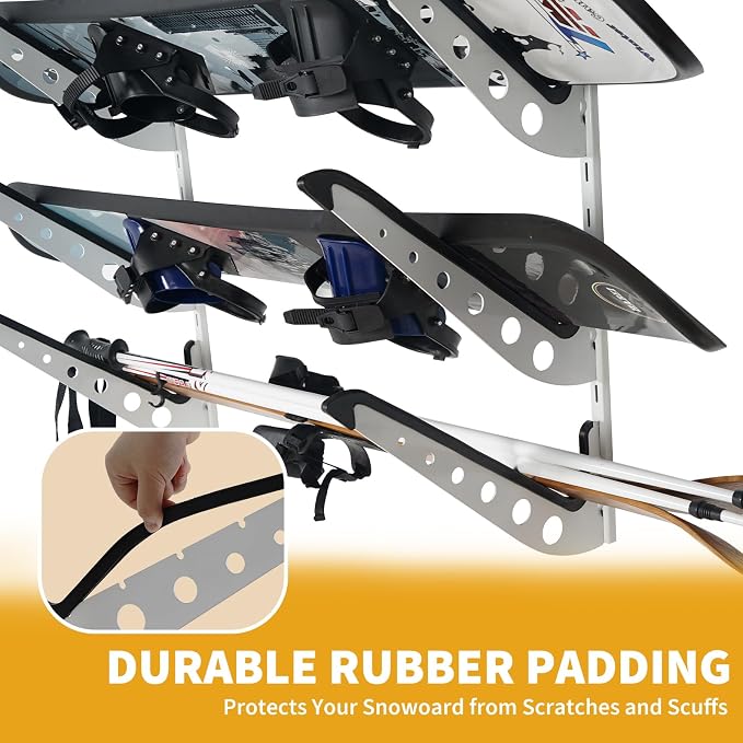 Snowboard Wall Racks, Adjustable Storage Rack - Image 5