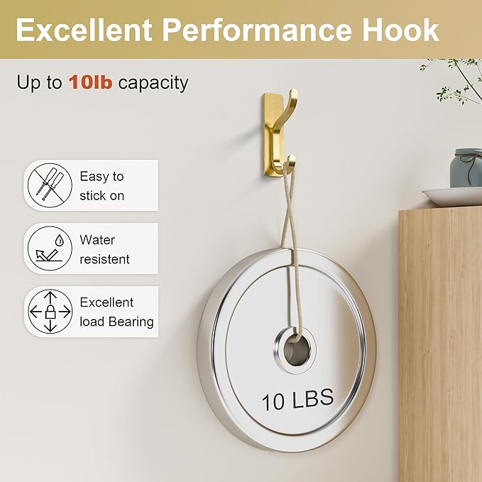 10-Pack Wall Hooks for Hanging Towels - Image 4