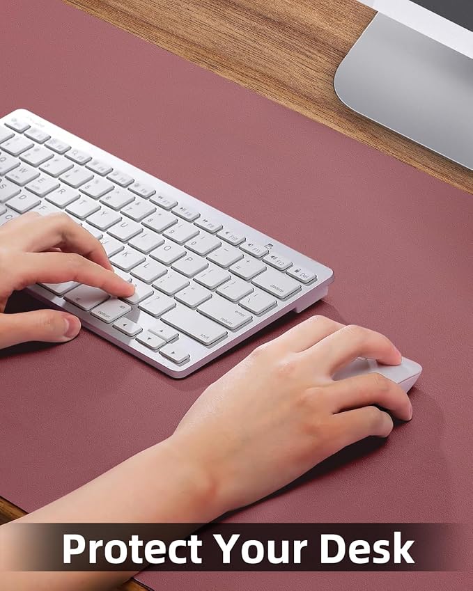 PULeather Non-Slip Desk Mat, Large Mouse Pad & Laptop Desk Pad - Image 3