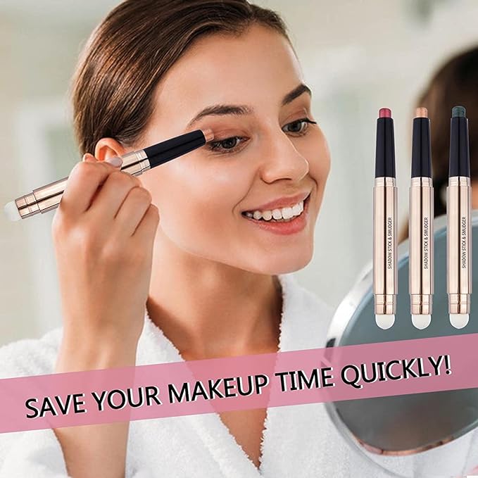 Light Gold Eyeshadow Stick Makeup, Waterproof Hypoallergenic Long Lasting Crayon - Image 2
