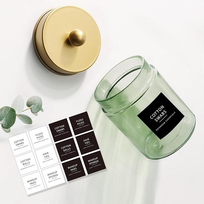 Amolliar Sage Green Apothecary Glass Jar - Image 3