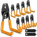 3-H Garage Wall Hooks 10 Pack, Heavy Duty Garage Hooks by 3-H