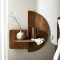 Behomes Soluna Solid Wood Floating Nightstand, Wall Mounted Nightstand by BehomesFurniture