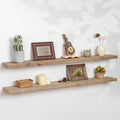 Floating Shelves | 8" Deep Rustic Reclaimed Barnwood Wall Hanging Shelves by FLYJOE