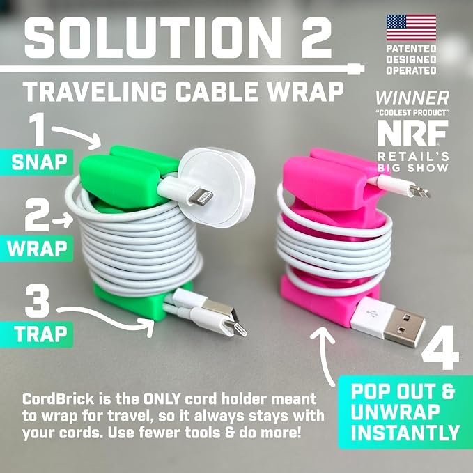 CordBrick 4pk Weighted Cord Holder - Image 3