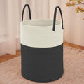 Large Woven Laundry Basket Hamper, 100L Cotton Rope Storage Bin by JMvicyroam