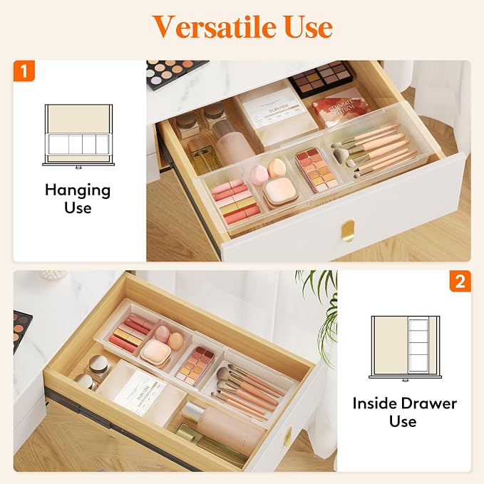 Lifewit Sliding Makeup Drawer Organizer Trays - Image 6