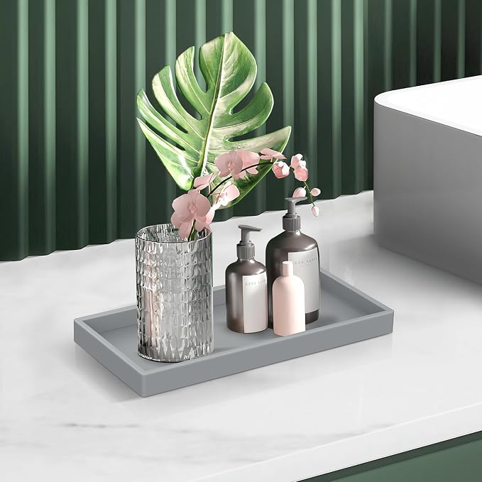 EG-SIPRO Bathroom Counter Tray, Rectangular, Shatterproof, Soap Dispenser Tray - Image 6