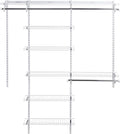 Rubbermaid Configurations Deluxe Custom Closet Kit 3-6 Ft. Adjustable Metal by Rubbermaid