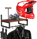 Helmet Holder Wall Mount, Retro Helmet Rack by GHWMYD