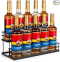 10 Bottle Capacity Coffee Syrup Organizer 2 Tier Coffee Syrup Stand Shelf by kimilus