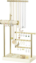 SZQINJI 5 Tier Jewelry Holder Organizer, Adjustable Height Jewelry Display by SZQINJI