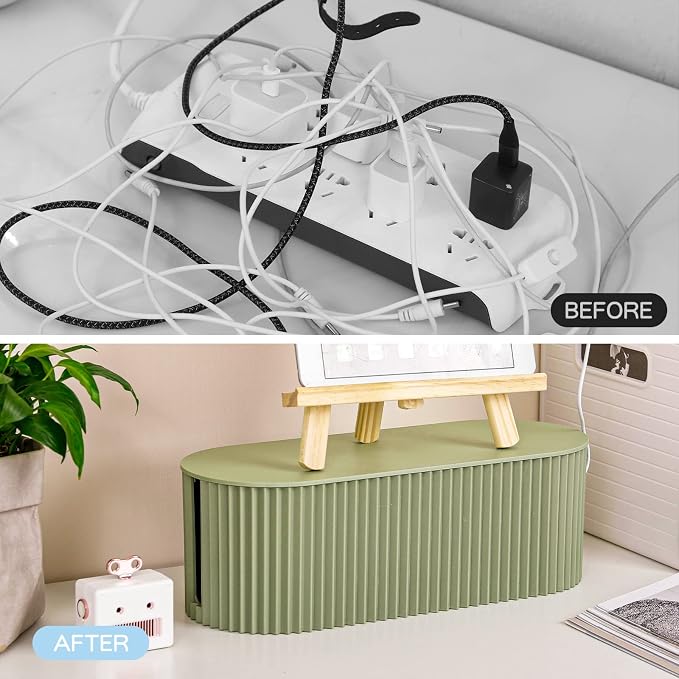 FABROK Cable Management Box, Cord Organizer Box - Image 4