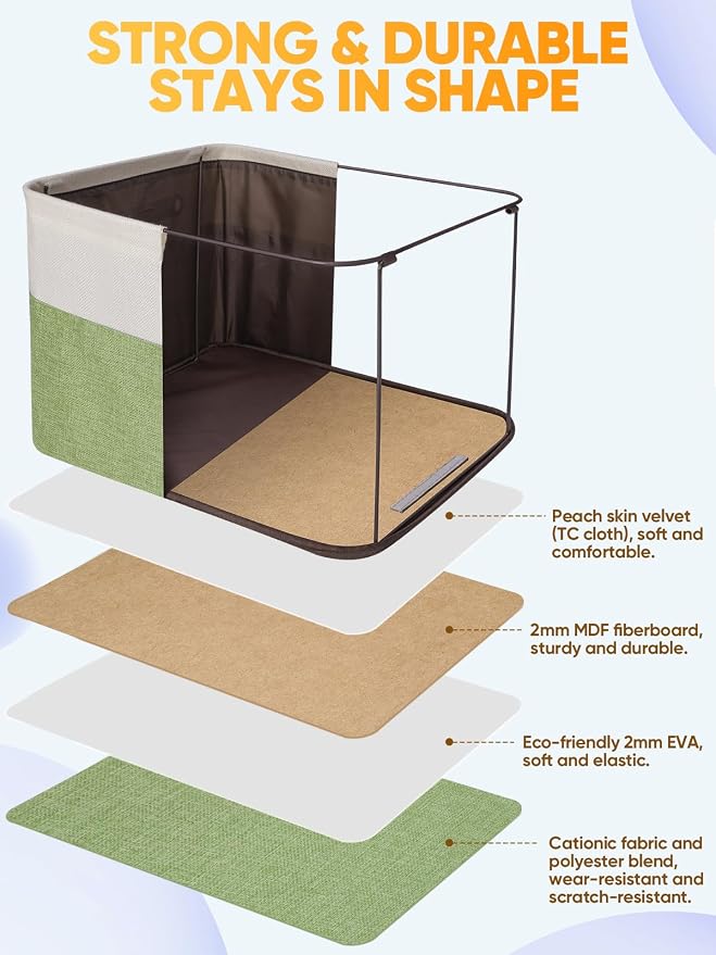BALEINE 4 Pack Fabric Storage Bins - Image 3