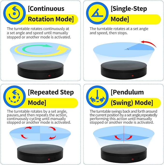 15.8In Remote Motorized Electric Turntable Rotating Display Stand Rotating - Image 3