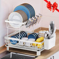 MOUKABAL Dish Drying Rack, 2 Tier Dish Rack, Large Dish Racks by MOUKABALGREATHELPER