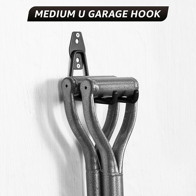 30 Pack Utility Steel Heavy Duty Wall Mount Garage Hooks, - Image 6