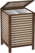 Bamboo Laundry Hamper with Lid, 120L Large Double Laundry Basket with Removable by Thalomely