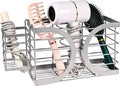Elegant Light Gray Wall Mounted Hair Dryer Holder by Unknown