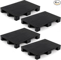 4 Pcs Plastic Pallet for Basement Storage Easy Stack Lightweight Floor Pallet by Vercraft