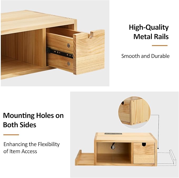 Afuly Floating Nightstand Set of 2 - Image 7