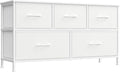 SONGMICS Dresser for Bedroom, Chest of Drawers, TV Stand, 5 Non-Woven Fabric by SONGMICSbySONGMICSHOME