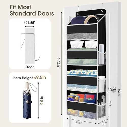 1 Pack Over The Door Organizer, Hanging Storage Organizer - Image 2