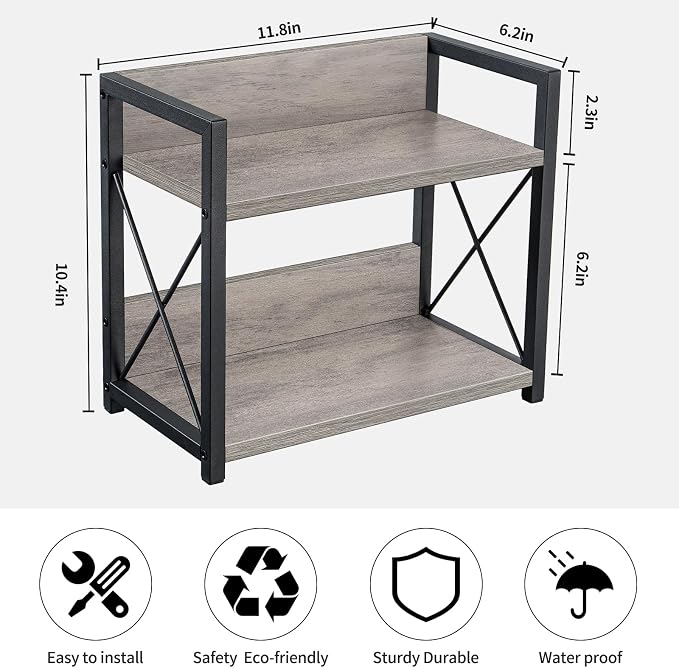 Giikin Countertop Shelf Organizer, 2 Tier Kitchen Spice Rack Organizer - Image 7