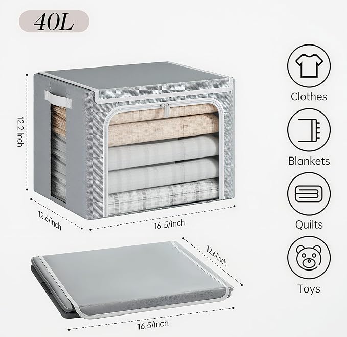 Yecaye Clothes Storage Bins - Image 7