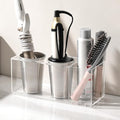 Acrylic Hair Tool Organizer, Curling Iron Holder Countertop, Hair Dryer by Homestorage