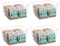 4 Pack Wire Storage Baskets for Organizing, Freezer Organizer Bins, Pantry by Unknown