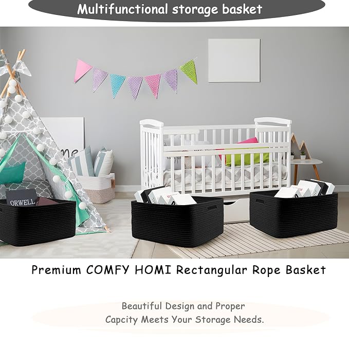 COMFY-HOMI 2 pcs Large Storage Baskets - Image 6