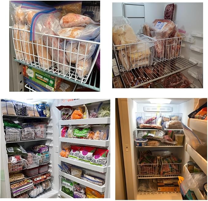 16inch Upright Freezer Organizer Baskets - Image 5