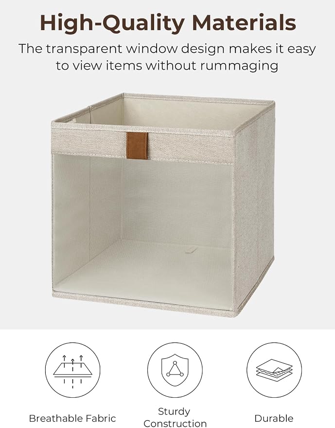 StorageWorks 11x11 Storage Cubes, Closet Storage Bins - Image 3